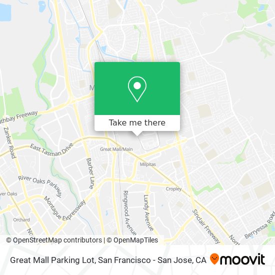 Mapa de Great Mall Parking Lot