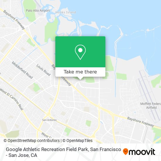 Google Athletic Recreation Field Park map