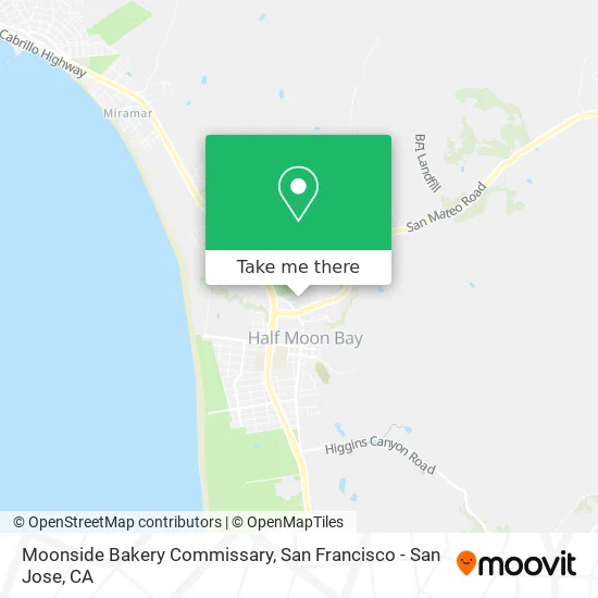 Moonside Bakery Commissary map