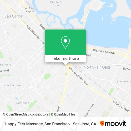 Happy Feet Massage map