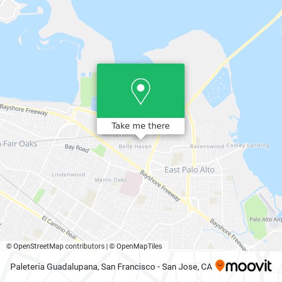Paleteria Guadalupana map