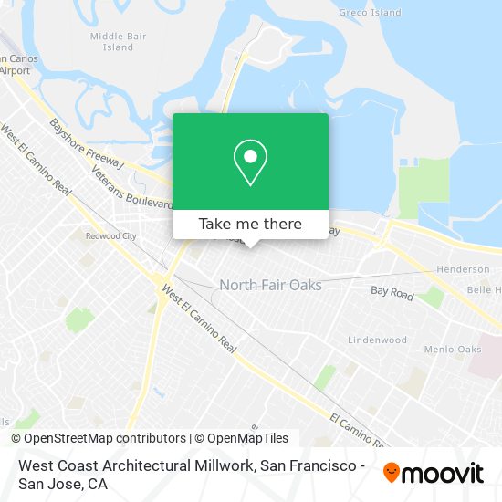 West Coast Architectural Millwork map