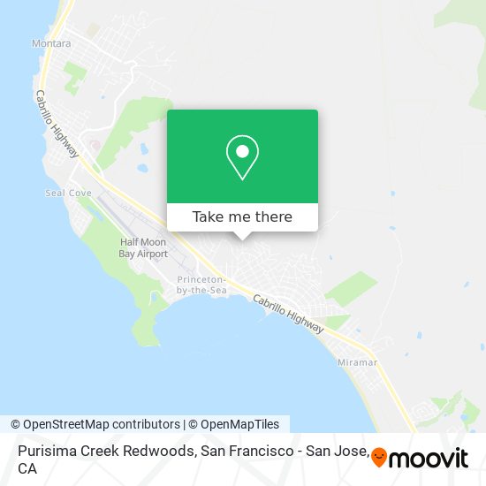Purisima Creek Redwoods map