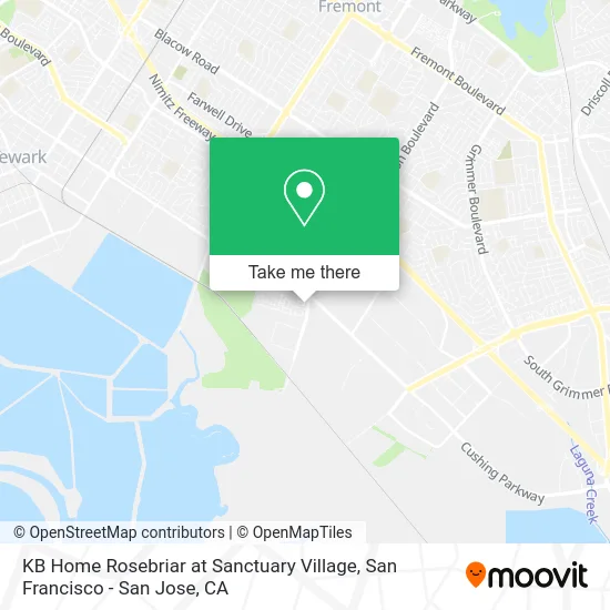 KB Home Rosebriar at Sanctuary Village map