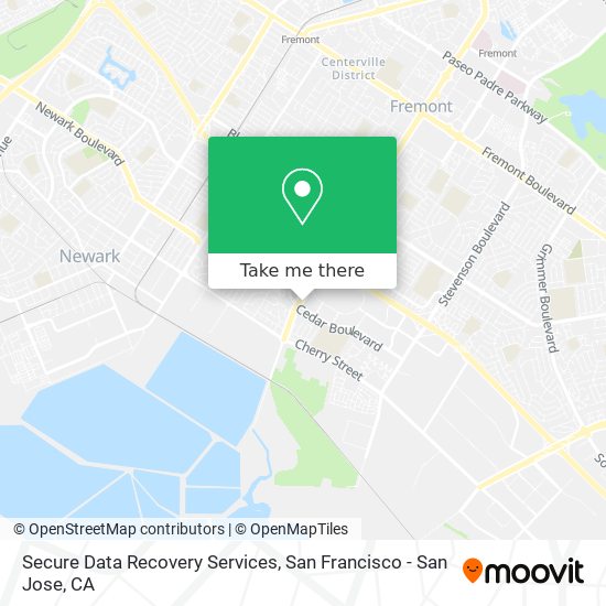 Mapa de Secure Data Recovery Services