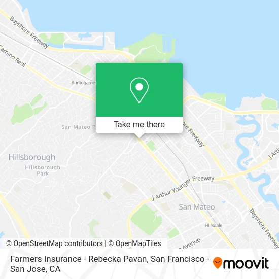 Farmers Insurance - Rebecka Pavan map