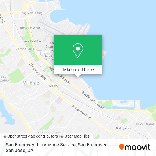 San Francisco Limousine Service map