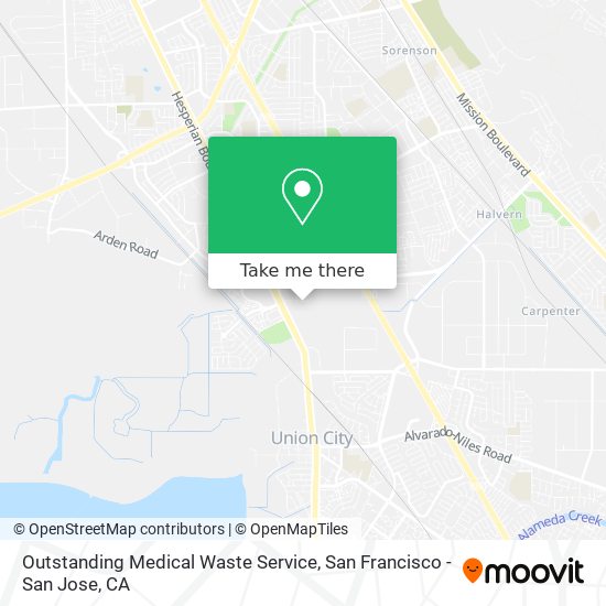 Mapa de Outstanding Medical Waste Service