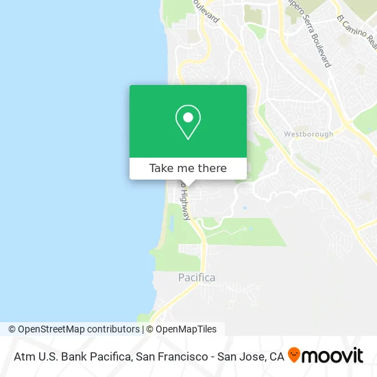 Atm U.S. Bank Pacifica map