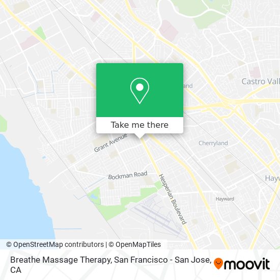 Mapa de Breathe Massage Therapy