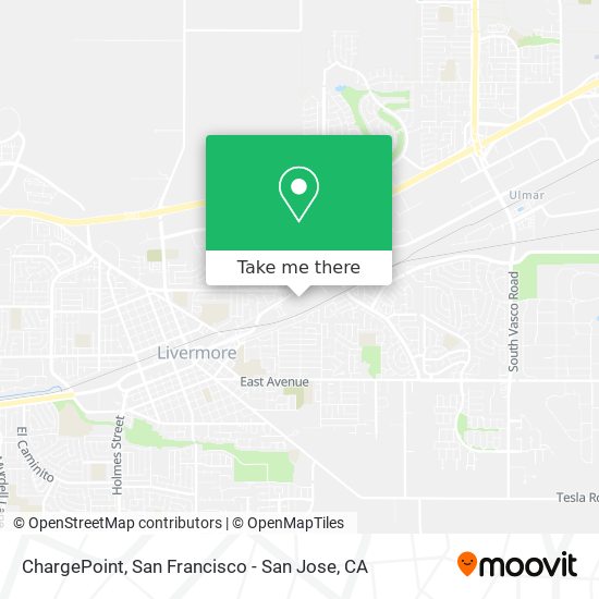 Mapa de ChargePoint