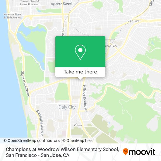 Champions at Woodrow Wilson Elementary School map