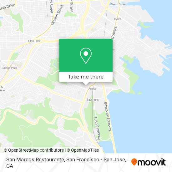 Mapa de San Marcos Restaurante