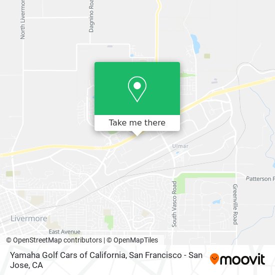 Mapa de Yamaha Golf Cars of California