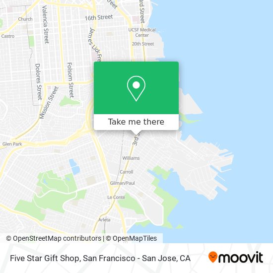 Mapa de Five Star Gift Shop