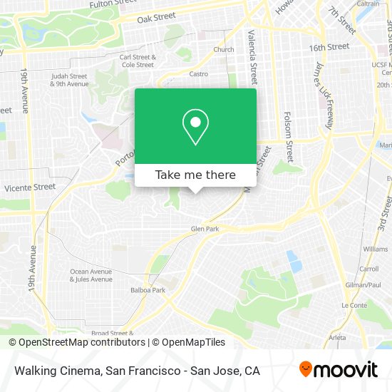 Walking Cinema map