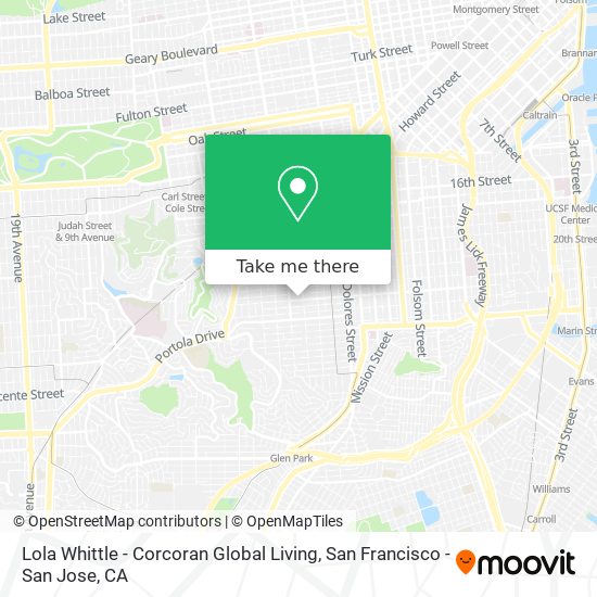 Mapa de Lola Whittle - Corcoran Global Living