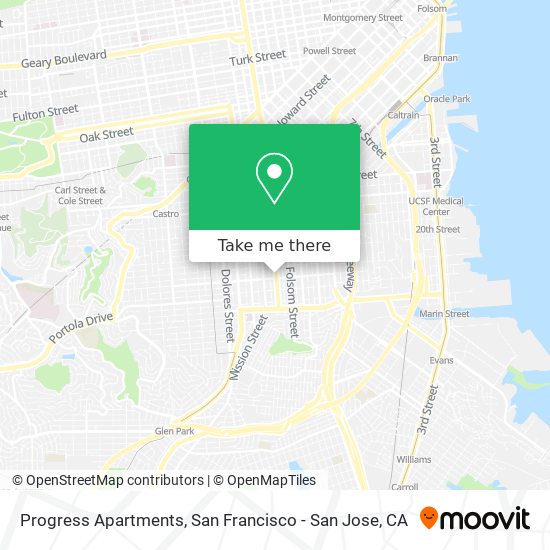 Progress Apartments map