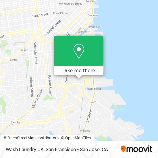 Wash Laundry CA map