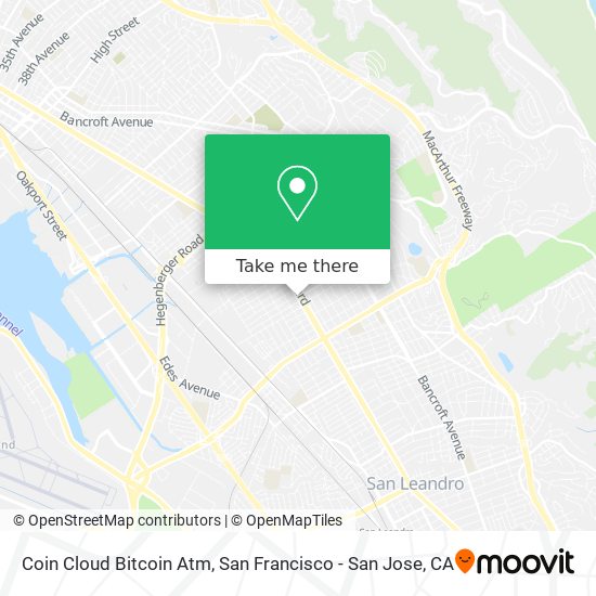 Mapa de Coin Cloud Bitcoin Atm