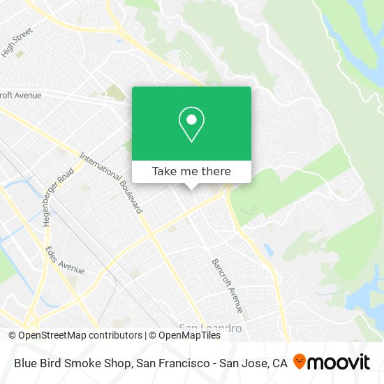 Blue Bird Smoke Shop map