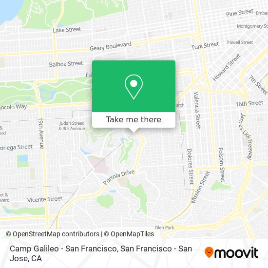 Mapa de Camp Galileo - San Francisco