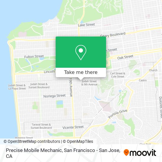 Mapa de Precise Mobile Mechanic