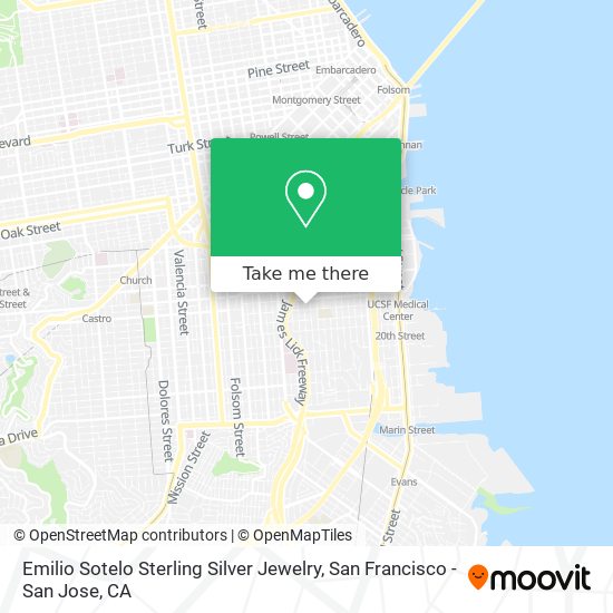 Mapa de Emilio Sotelo Sterling Silver Jewelry