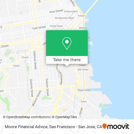 Moore Financial Advice map