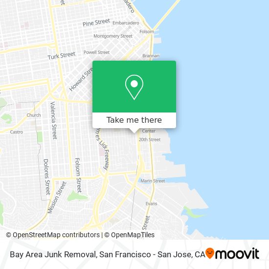 Mapa de Bay Area Junk Removal