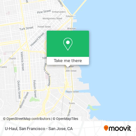 U-Haul map