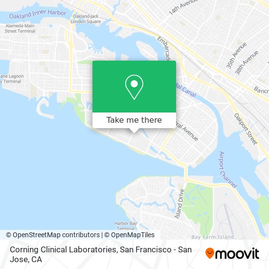 Corning Clinical Laboratories map