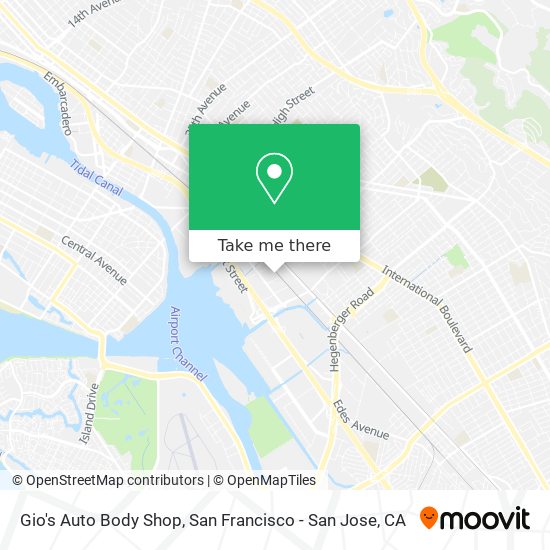 Gio's Auto Body Shop map