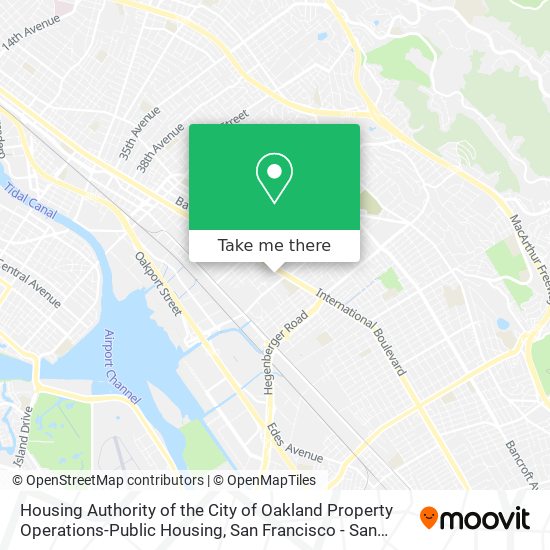 Housing Authority of the City of Oakland Property Operations-Public Housing map