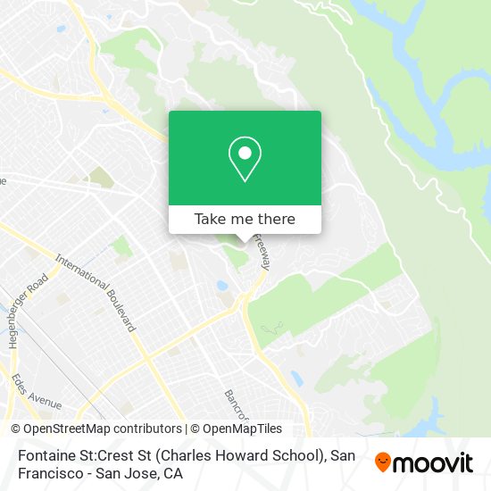 Mapa de Fontaine St:Crest St (Charles Howard School)