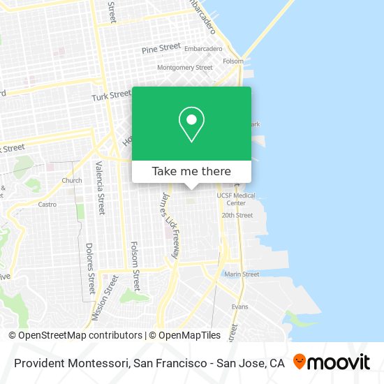 Mapa de Provident Montessori