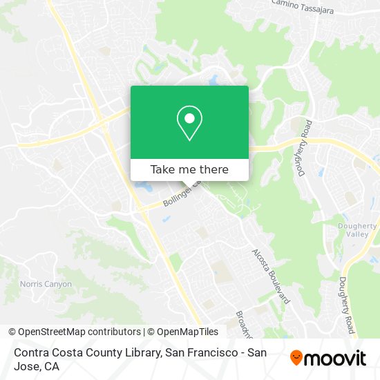 Mapa de Contra Costa County Library