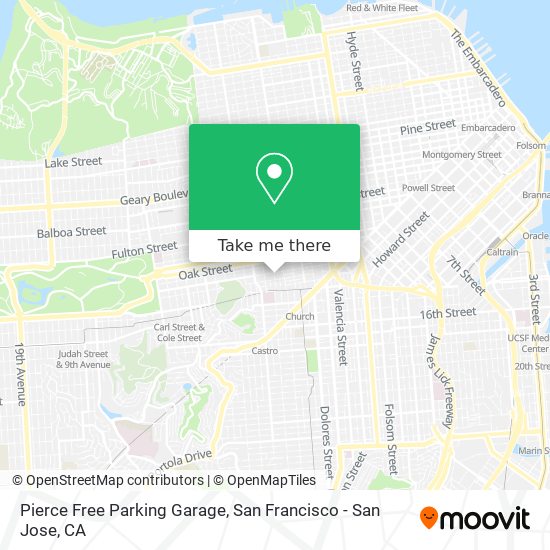 Pierce Free Parking Garage map