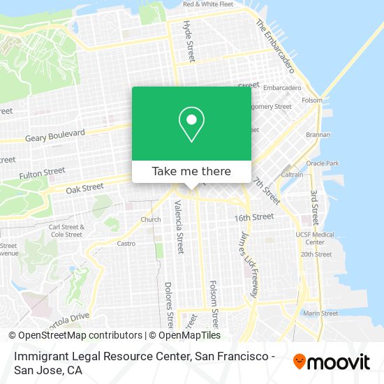 Mapa de Immigrant Legal Resource Center