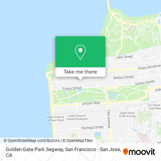 Mapa de Golden Gate Park Segway