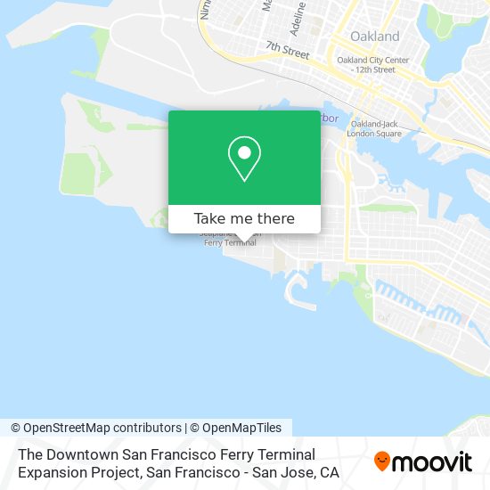 The Downtown San Francisco Ferry Terminal Expansion Project map