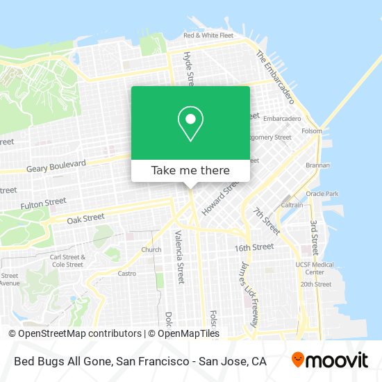 Bed Bugs All Gone map