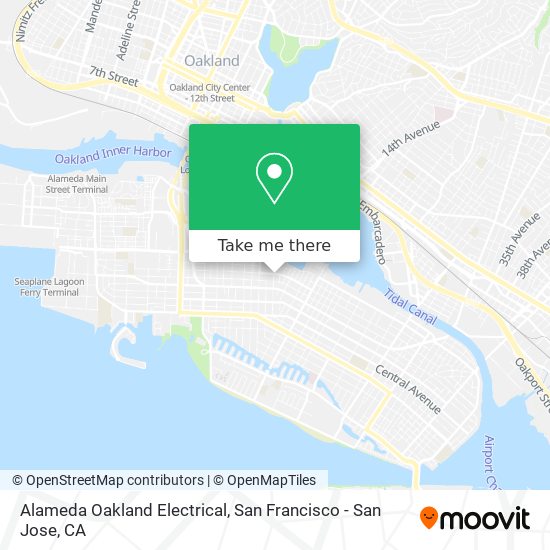 Mapa de Alameda Oakland Electrical