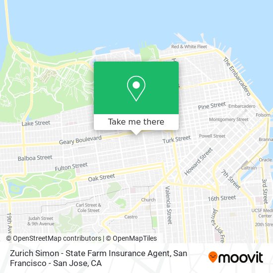 Mapa de Zurich Simon - State Farm Insurance Agent