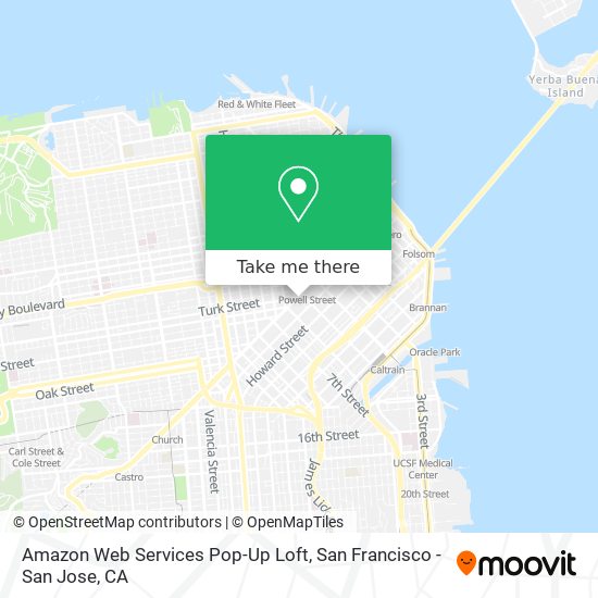 Amazon Web Services Pop-Up Loft map