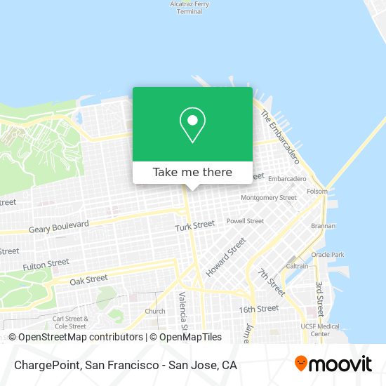 Mapa de ChargePoint