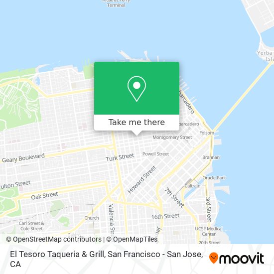 Mapa de El Tesoro Taqueria & Grill