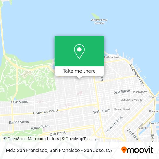 Mapa de Mdâ San Francisco