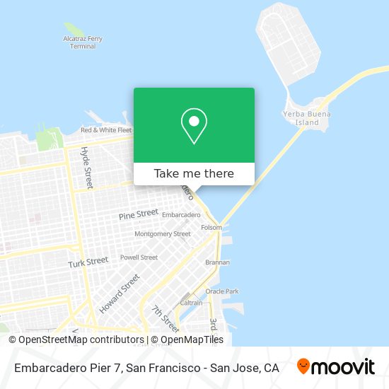 Embarcadero Pier 7 map