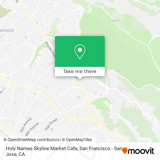 Mapa de Holy Names Skyline Market Cafe